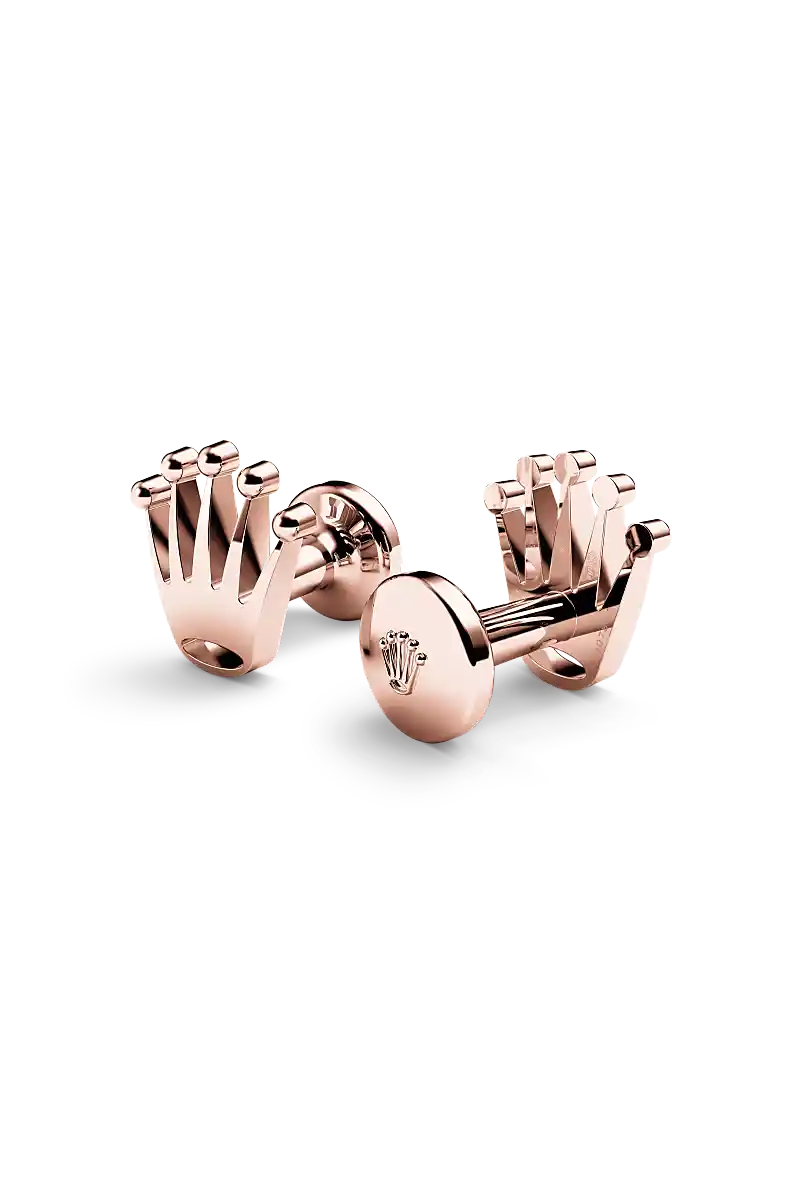Rolex ‘Crown’ cufflinks Everose gold