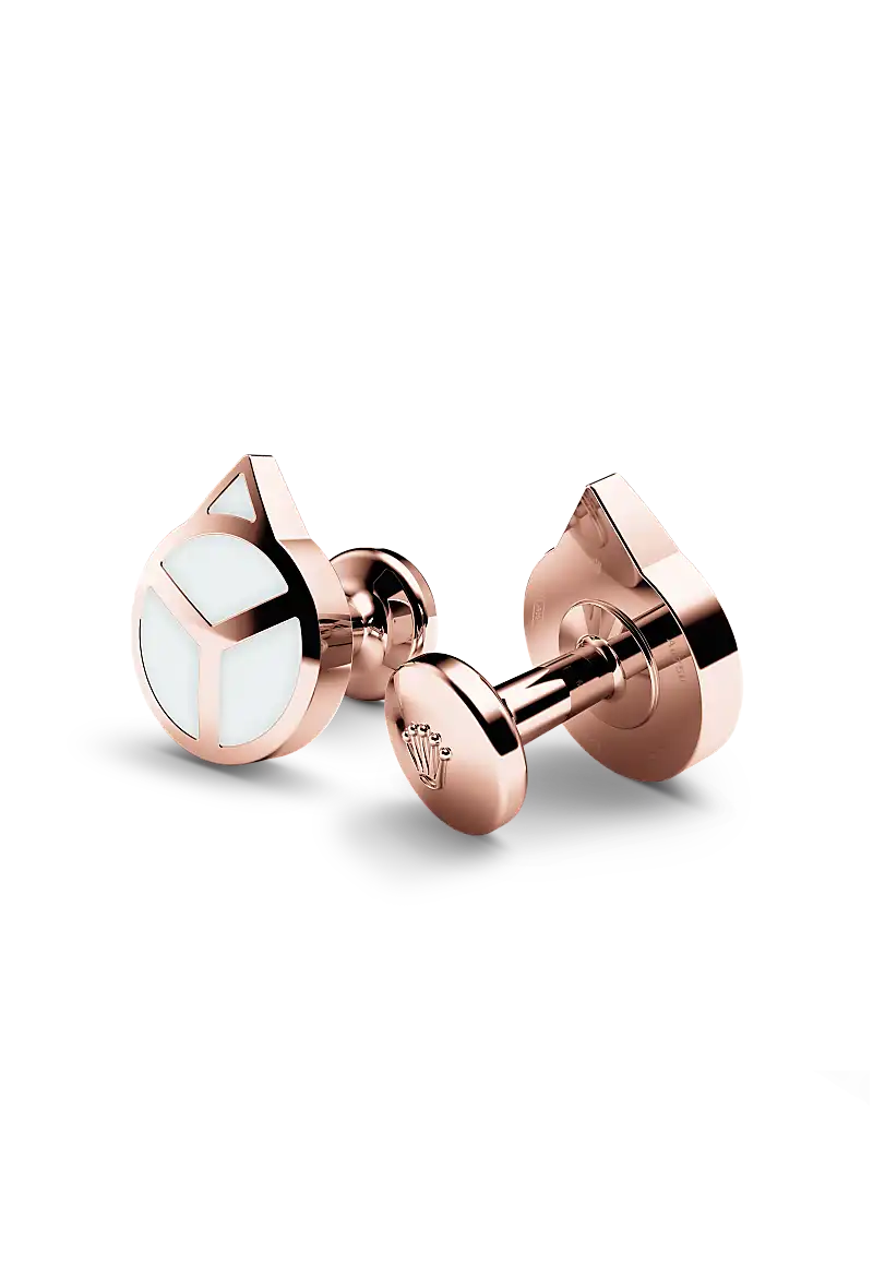 Rolex ‘Hand’ cufflinks Everose gold and luminescent material