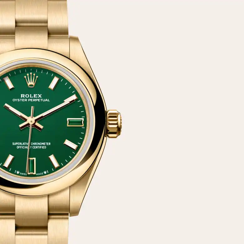 Oyster Perpetual 28 m276208-0002 Green Seal